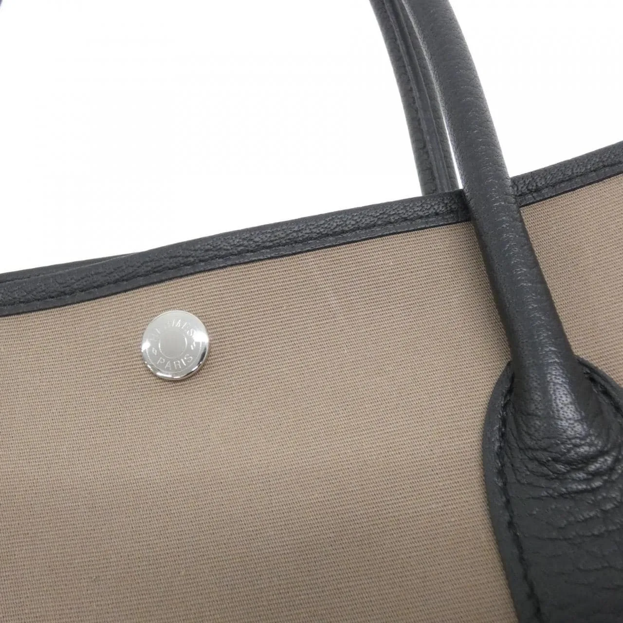 HERMES Garden Party 061148CK Tote Etoupe Rank A - Thumbnail 4
