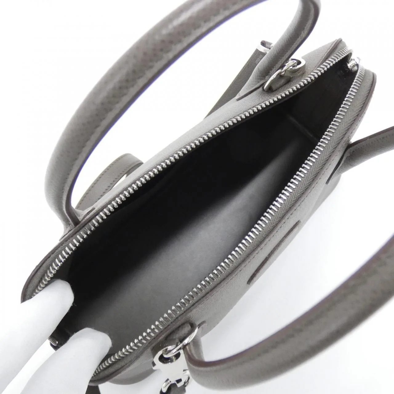 HERMES Bolide 041693CK Handbag Epsom Black Epsom Leather Rank A - Thumbnail 6