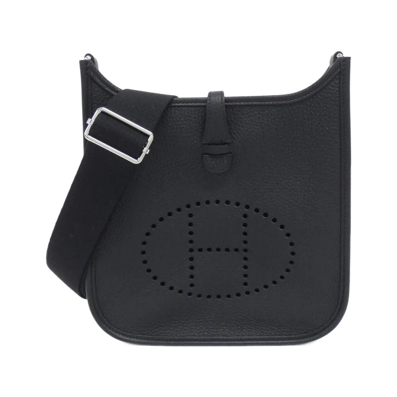 HERMES Evelyne 087941CK Shoulder Clemence Black