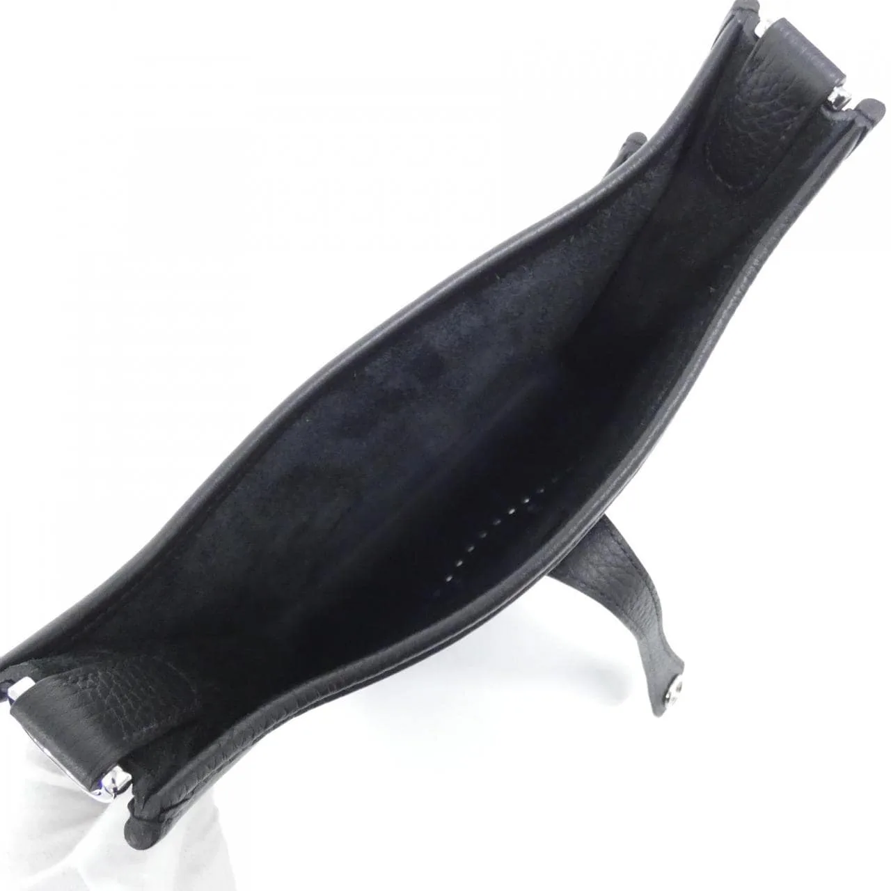 HERMES Evelyne 087941CK Shoulder Clemence Black Clemence Leather Unused - Thumbnail 5