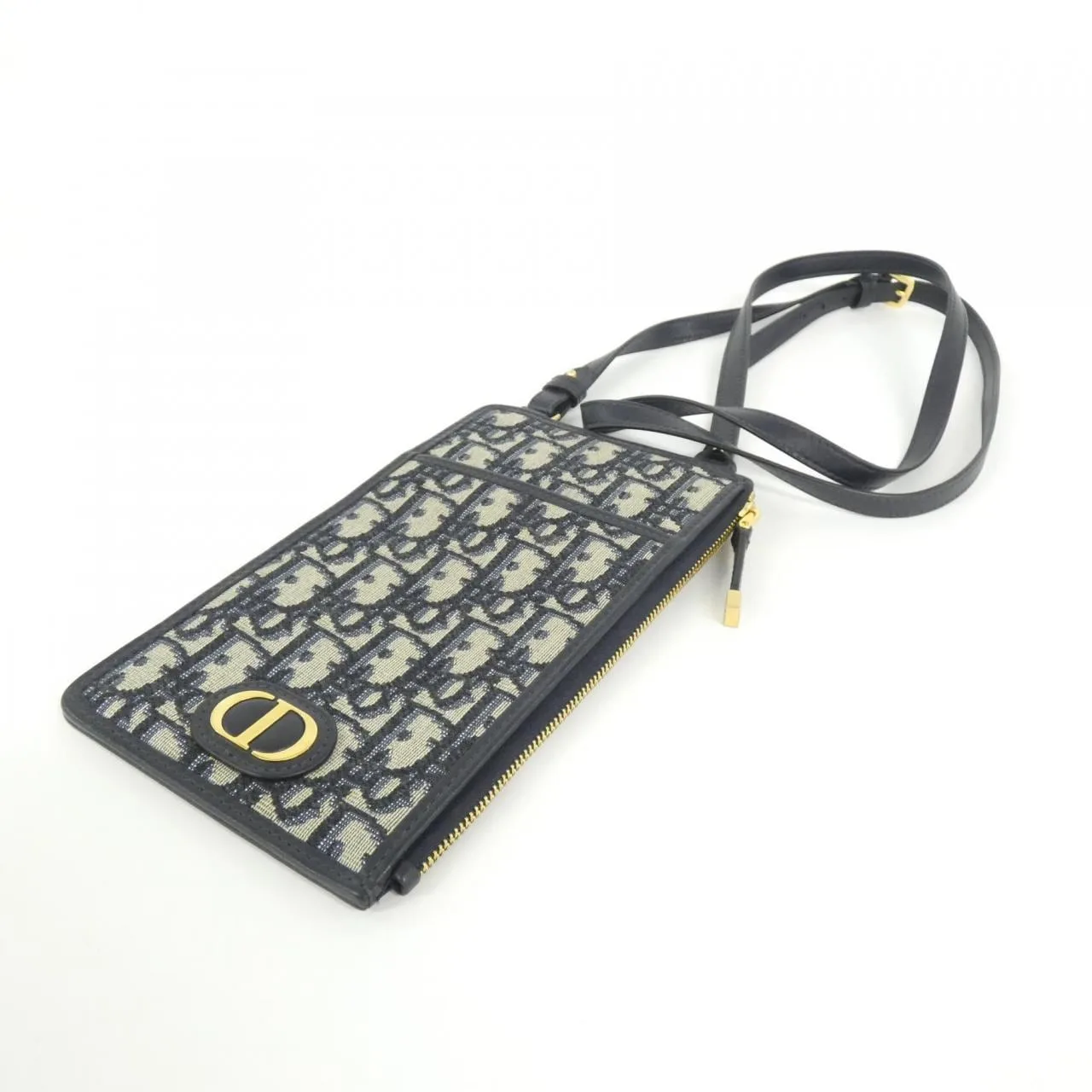 DIOR 30 Montaigne S2090UTZQ Wallet Canvas Black Canvas Rank A - Thumbnail 3