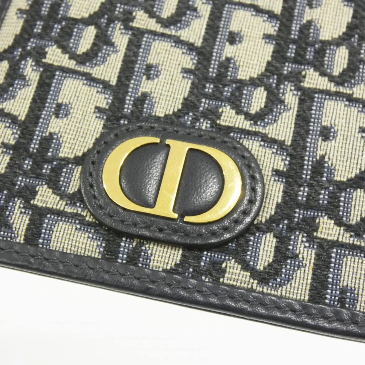 DIOR 30 Montaigne S2090UTZQ Wallet Canvas Black Canvas Rank A - Thumbnail 5