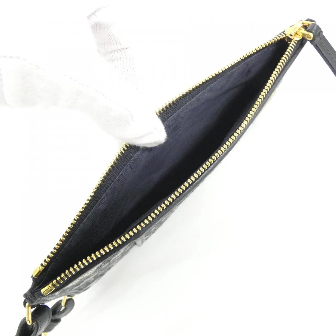 DIOR 30 Montaigne S2090UTZQ Wallet Canvas Black Canvas Rank A - Thumbnail 7