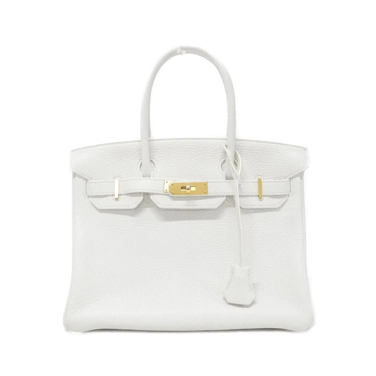HERMES Birkin 025789CC Handbag Clemence White