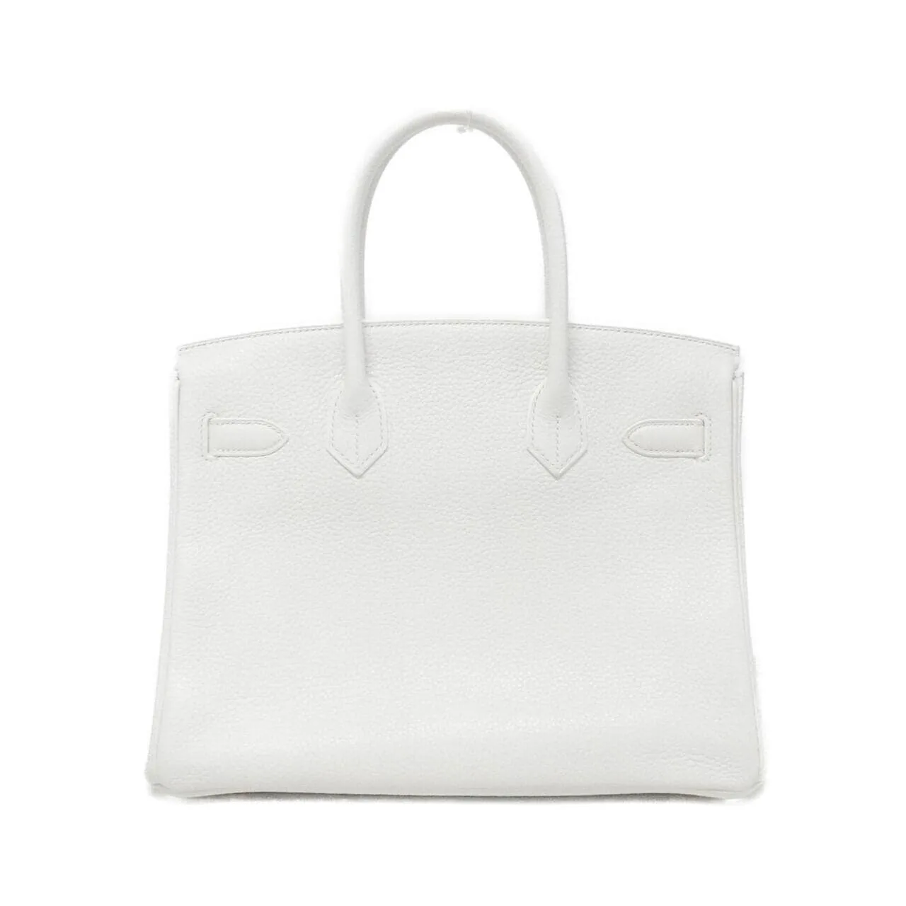 HERMES Birkin 025789CC Handbag Clemence White Clemence Leather Rank A - Thumbnail 2