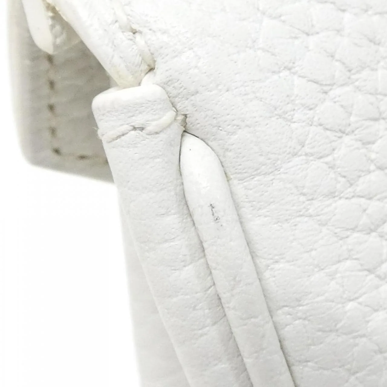 HERMES Birkin 025789CC Handbag Clemence White Clemence Leather Rank A - Thumbnail 7