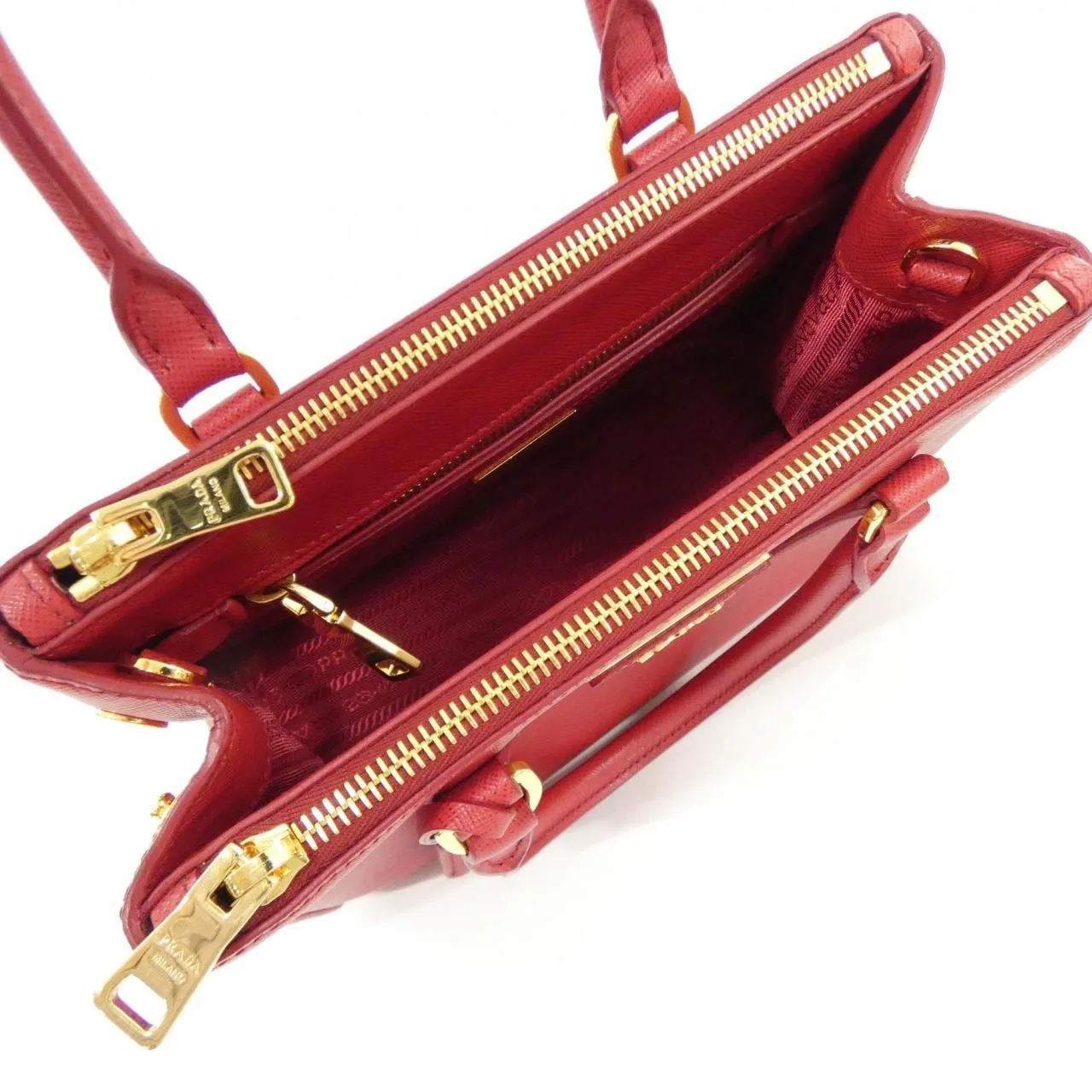 PRADA 1BA896 手提包 黑色 中古品A - 縮圖 6
