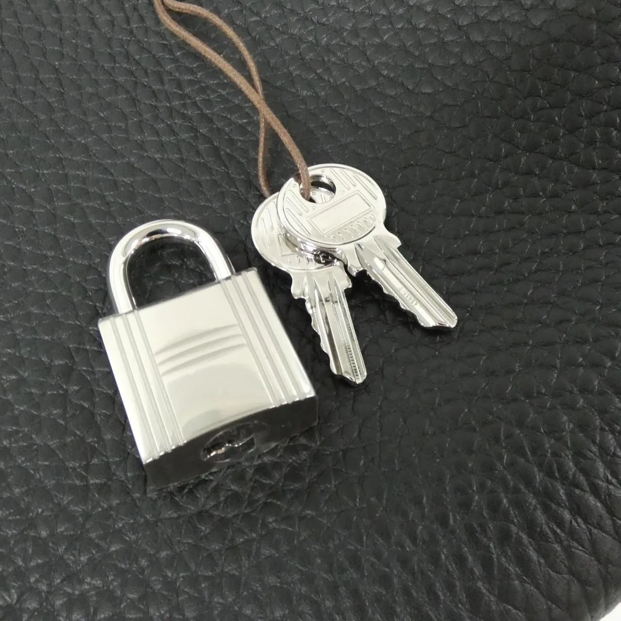 HERMES Picotin 056289CK Handbag Clemence Black Clemence Leather Unused - Thumbnail 3