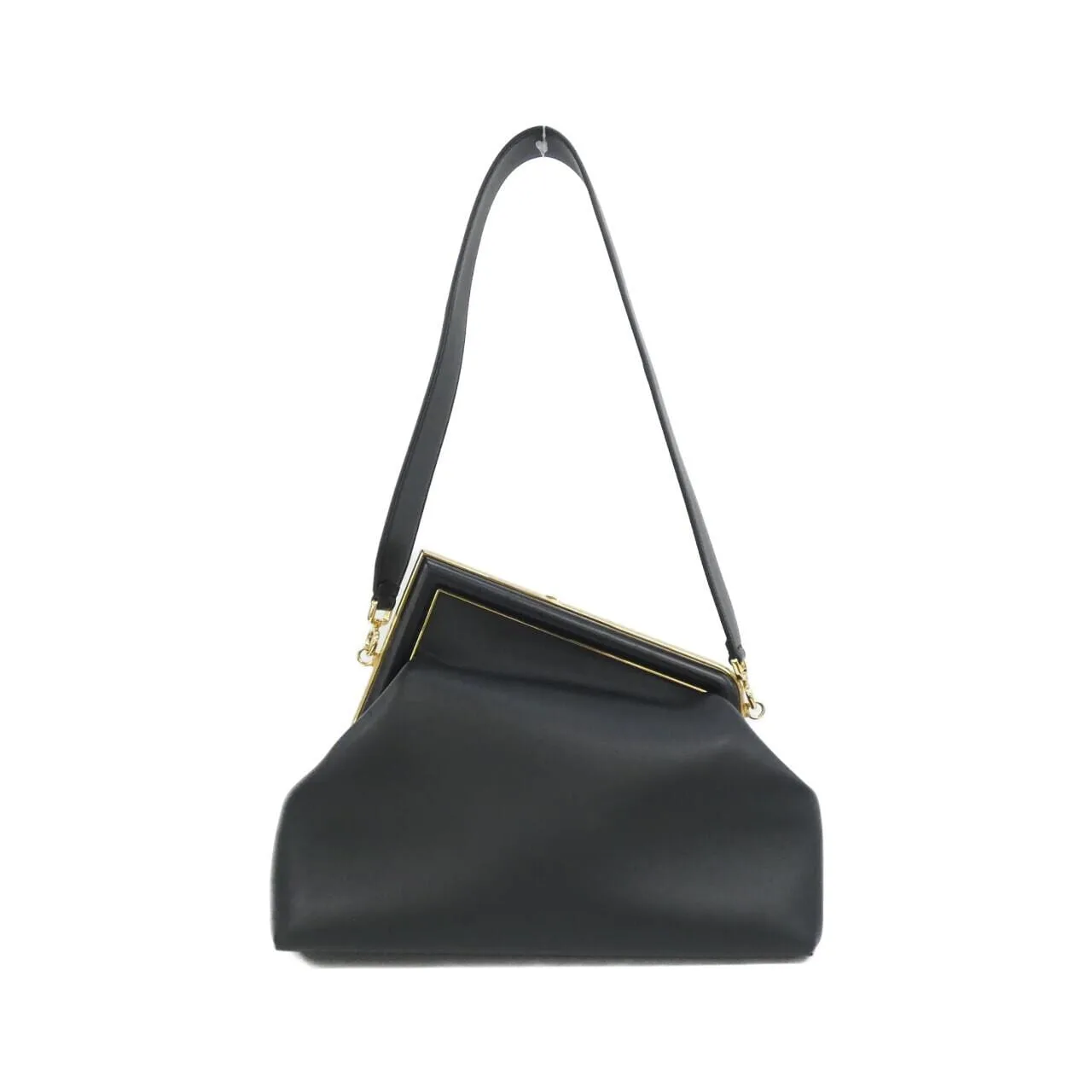 FENDI Fendi First 8BP127 ABVE Handbag Lambskin Black Lambskin Rank A - Thumbnail 2