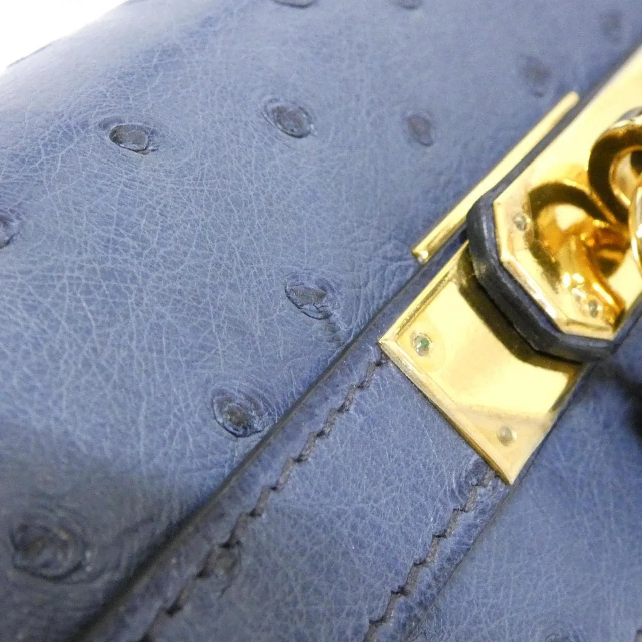 HERMES Kelly Handbag Ostrich 5