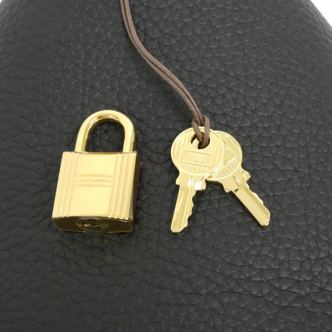 HERMES Picotin 056289CC Handbag Clemence Black Clemence Leather Unused - Thumbnail 3