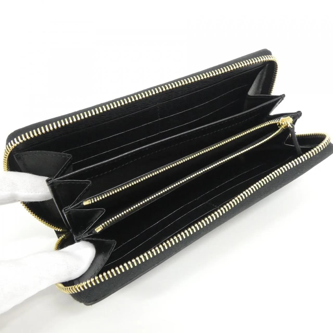GUCCI 772642 0OP0N Wallet Leather Black Leather Rank A - Thumbnail 5