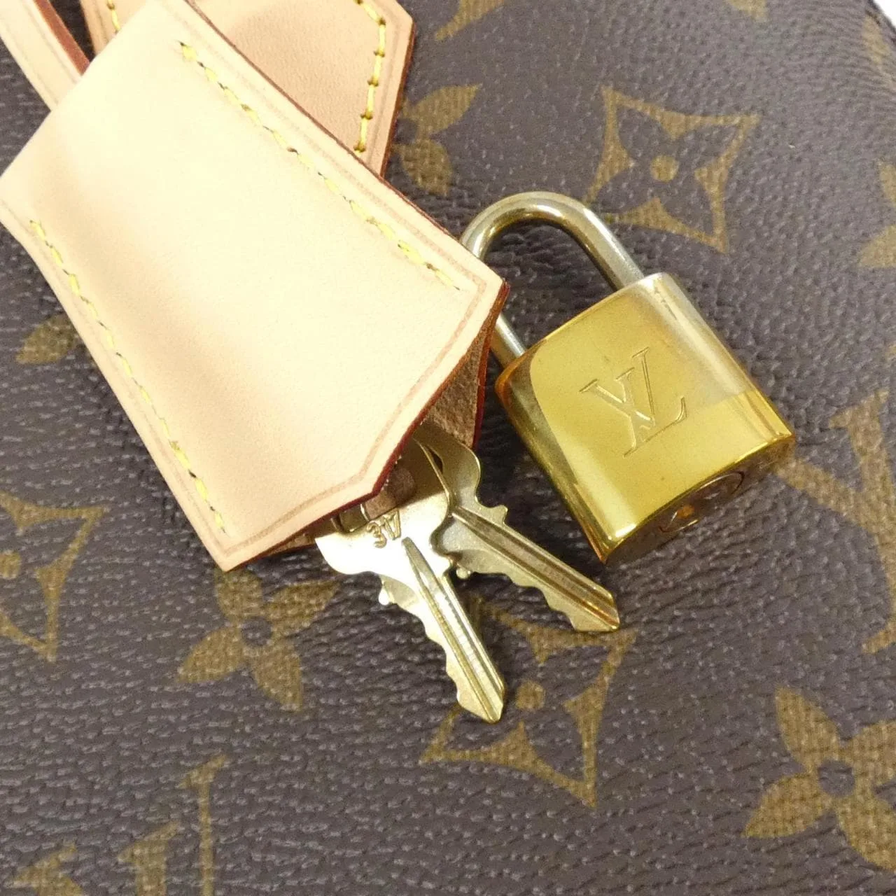 LOUIS VUITTON Alma M53152 Handbag Monogram Black Monogram Rank A - Thumbnail 3