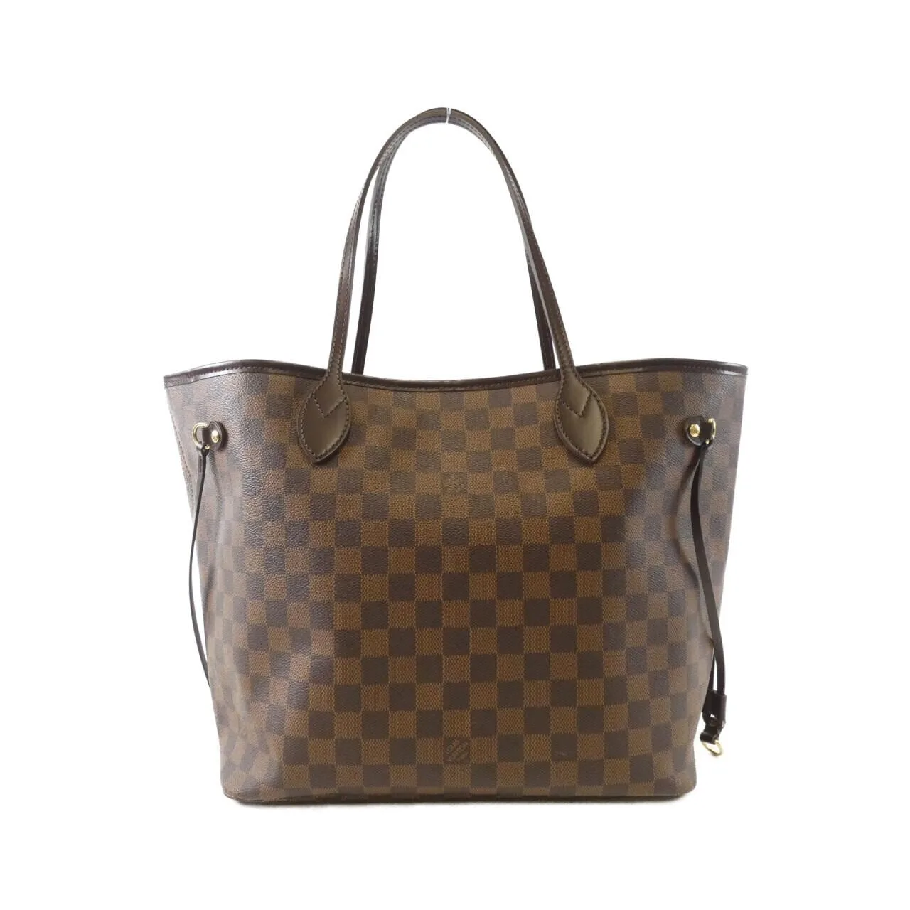 LOUIS VUITTON Neverfull N51105 Tote Damier Black