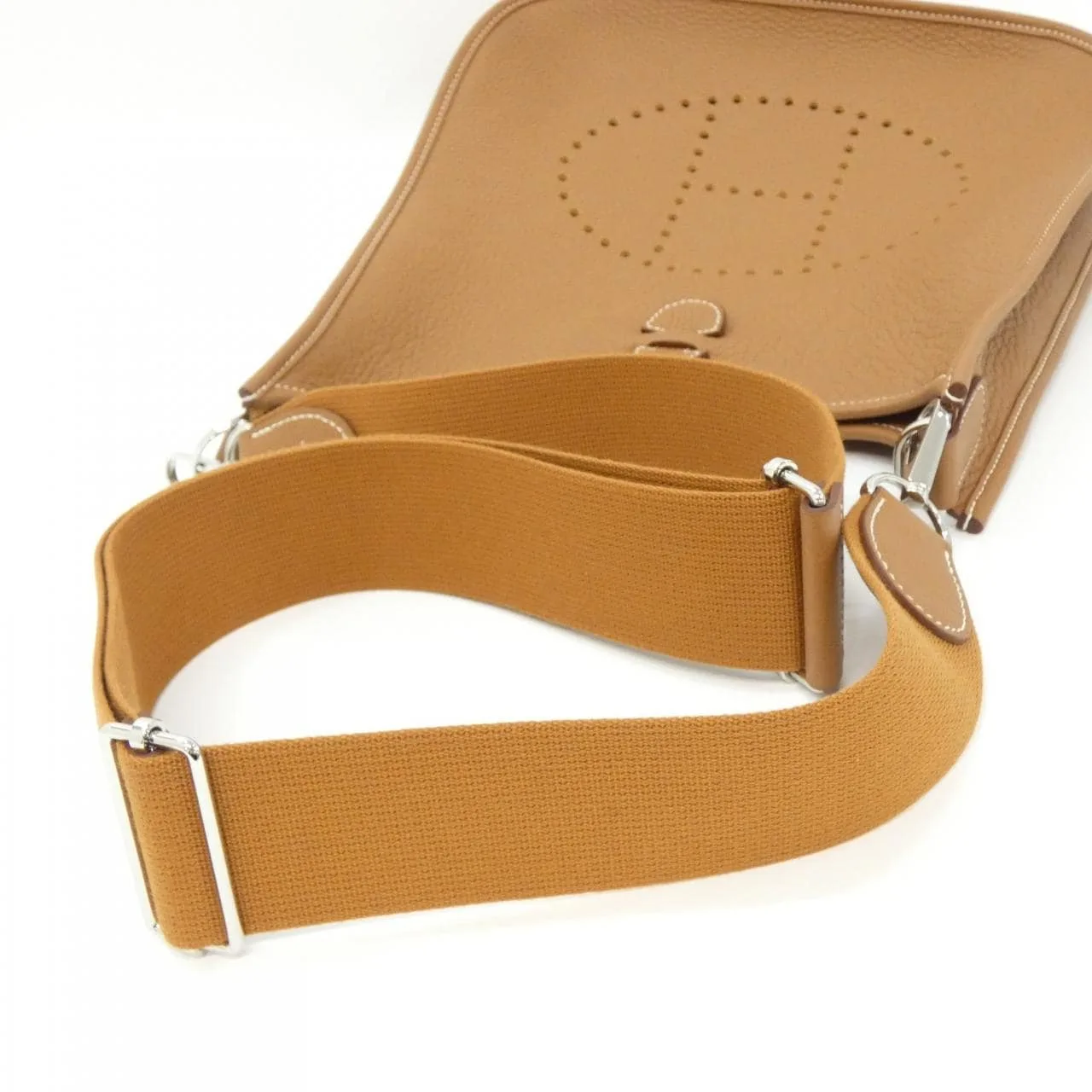 HERMES Evelyne 056277CK Shoulder Clemence Gold Clemence Leather Rank A - Thumbnail 8