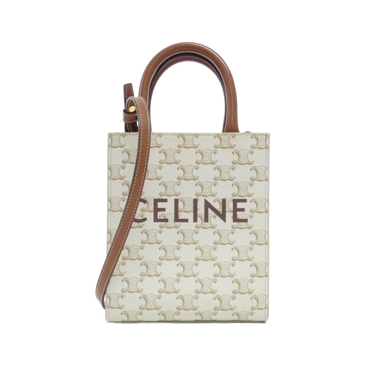 CELINE Cabas 194372BZK Handbag Canvas