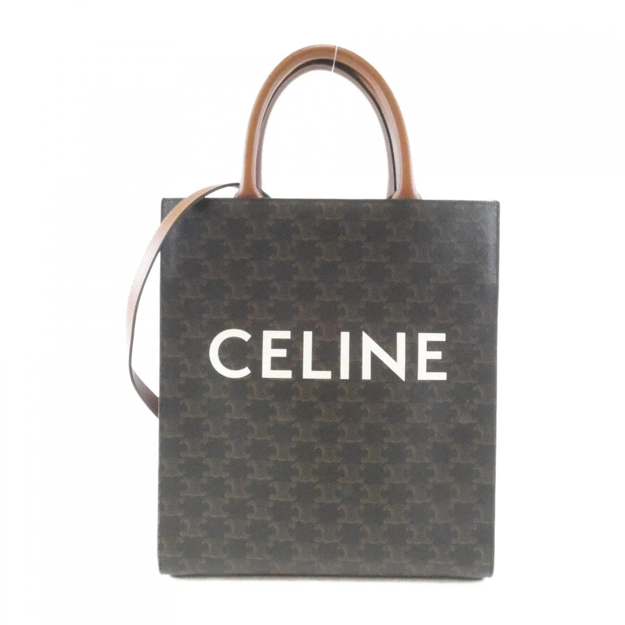 CELINE Cabas 191542BZK Handbag Canvas