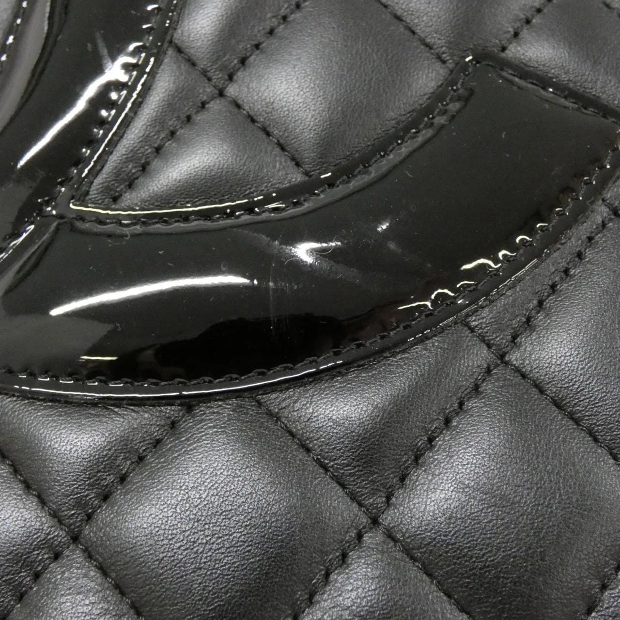CHANEL Cambon 25167 手提包 漆皮 4