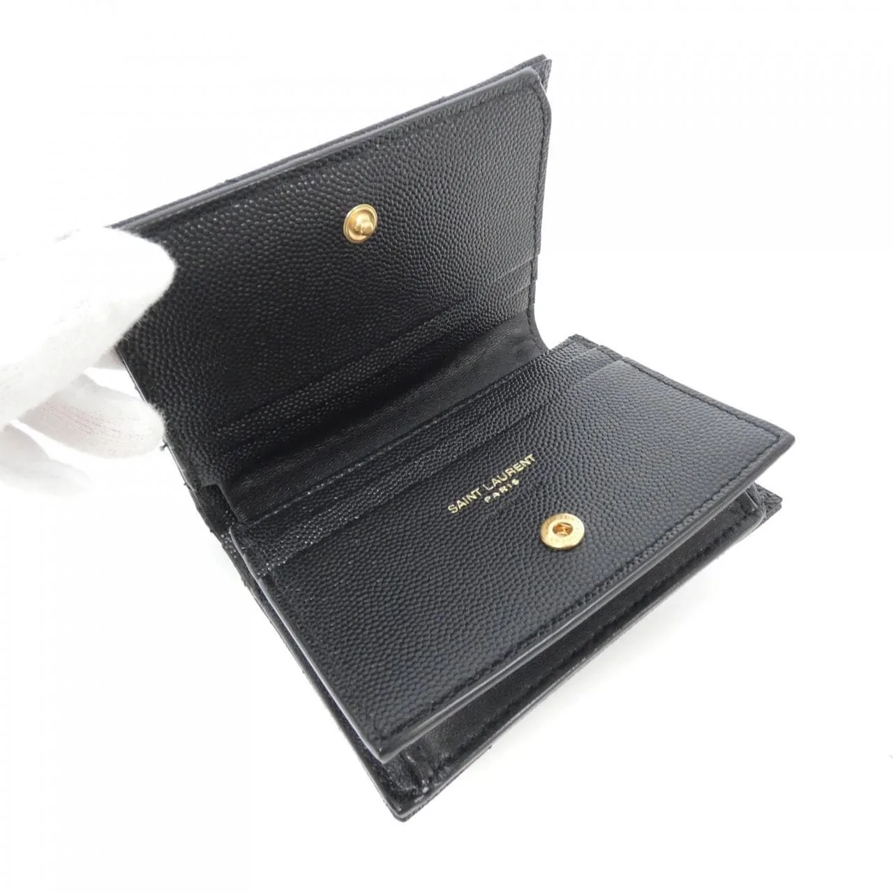 SAINT LAURENT 668290 BOWA1 Wallet Leather 皮革 新品 - 縮圖 3