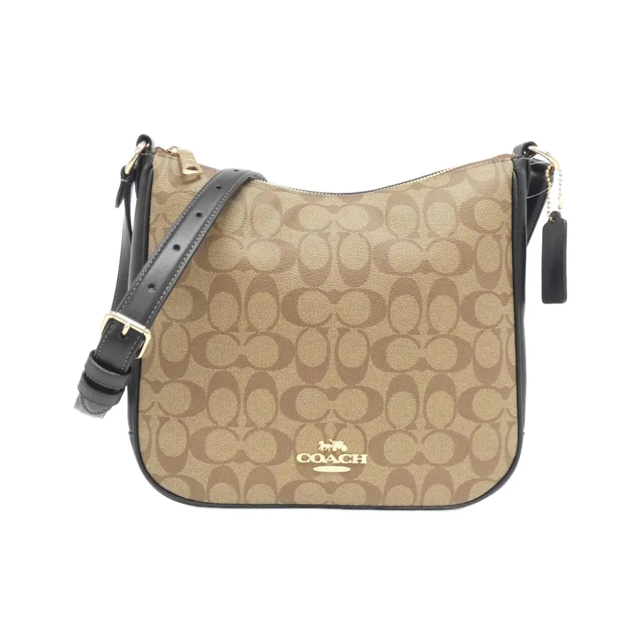 COACH CU959 肩背包 帆布 Black