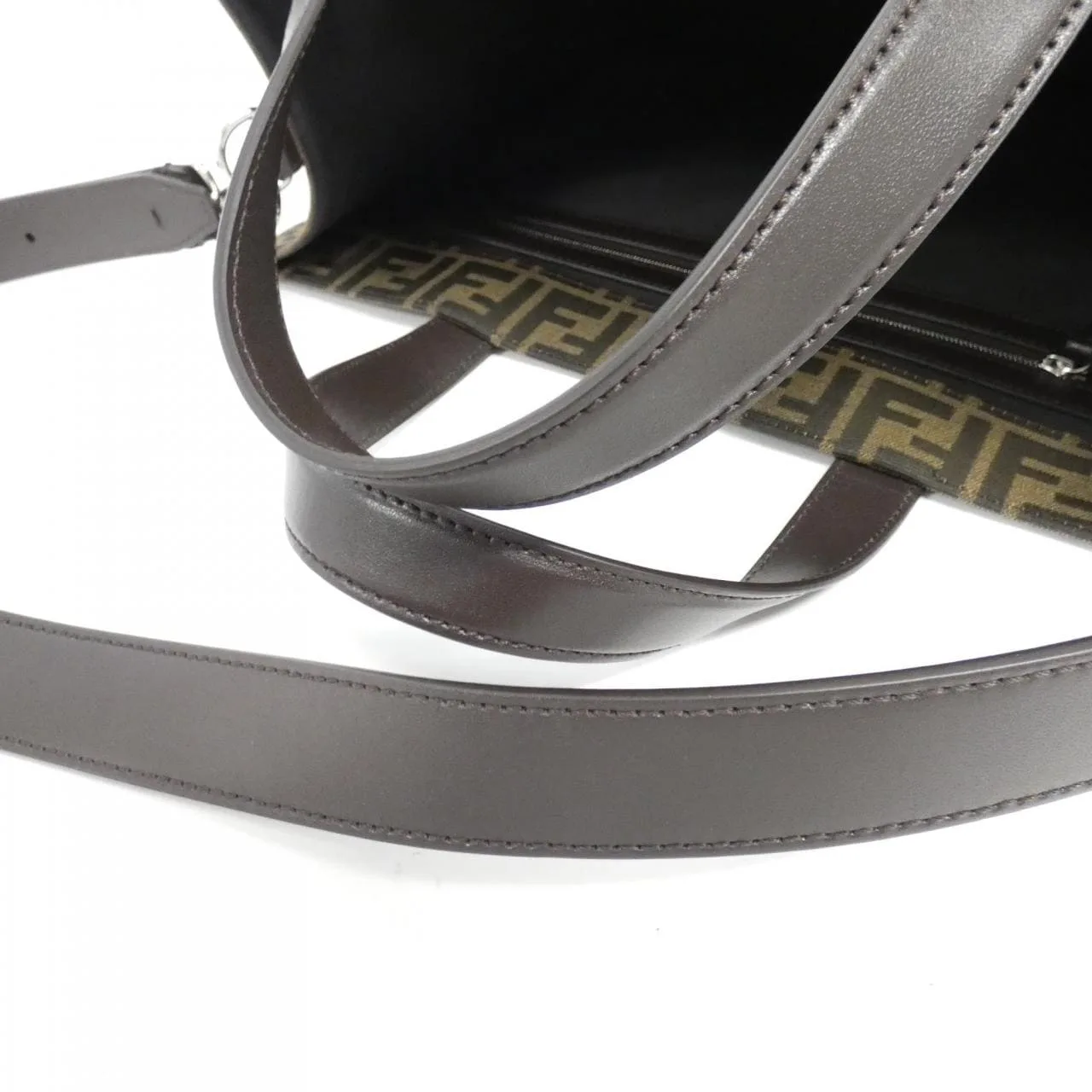 FENDI Baguette 7VA390 AG0M Tote Canvas 黑色 帆布 新品 - 縮圖 3