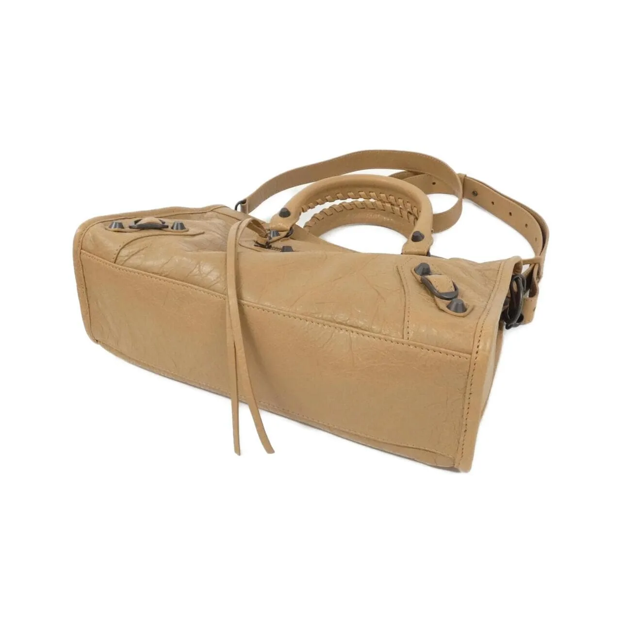 BALENCIAGA Le City 811442 2ABEK Handbag Lambskin Black Lambskin - Thumbnail 3