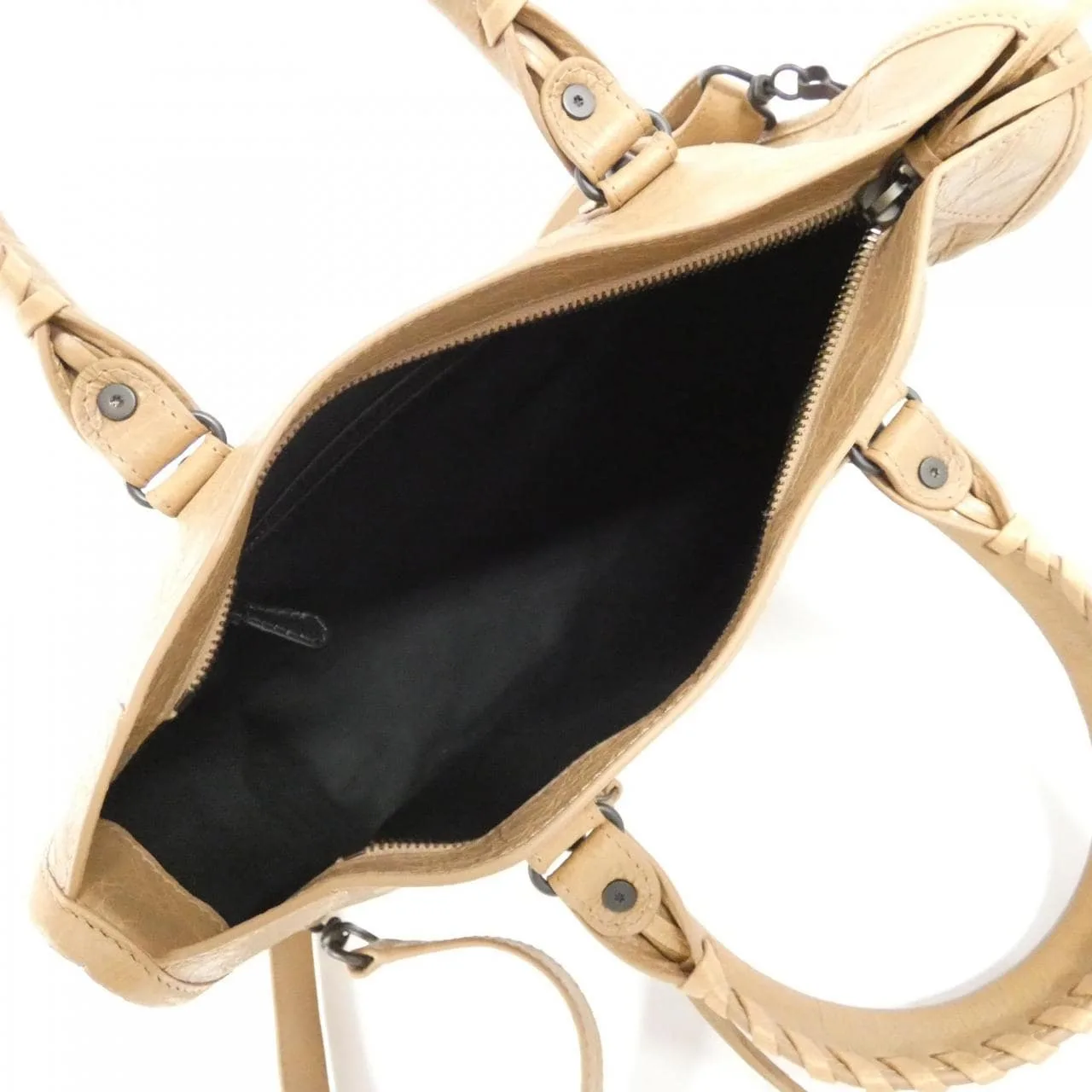 BALENCIAGA Le City 811442 2ABEK Handbag Lambskin Black Lambskin - Thumbnail 5