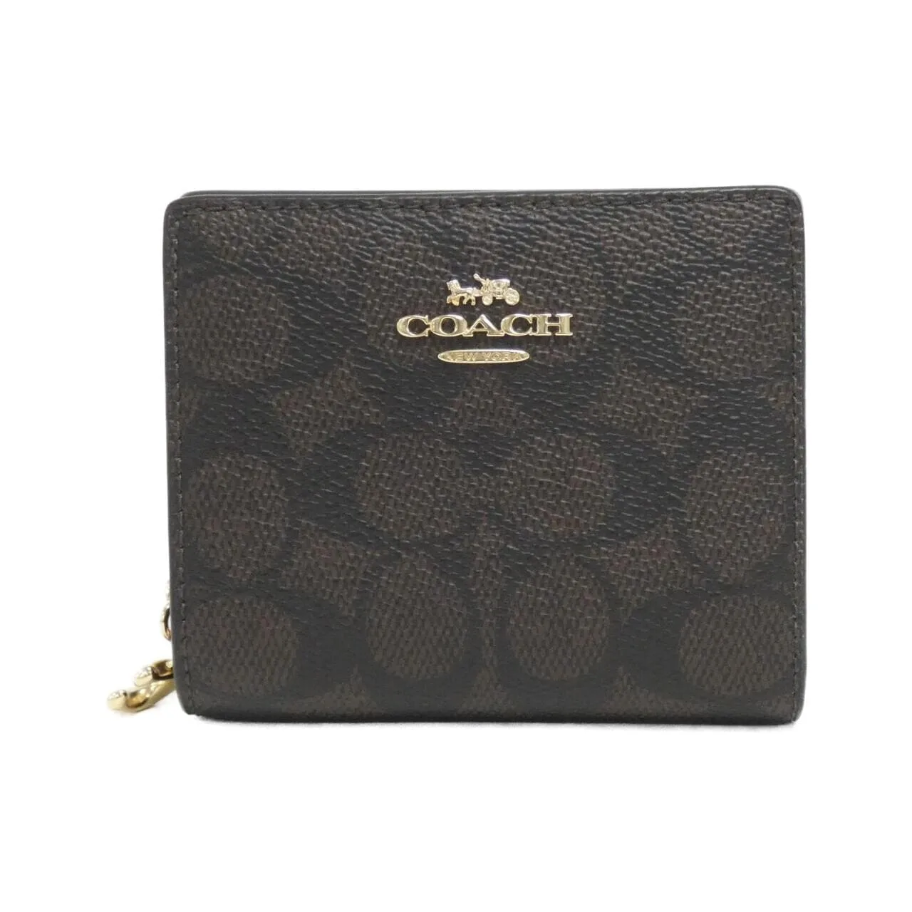 COACH CW789 銀包 帆布 Black