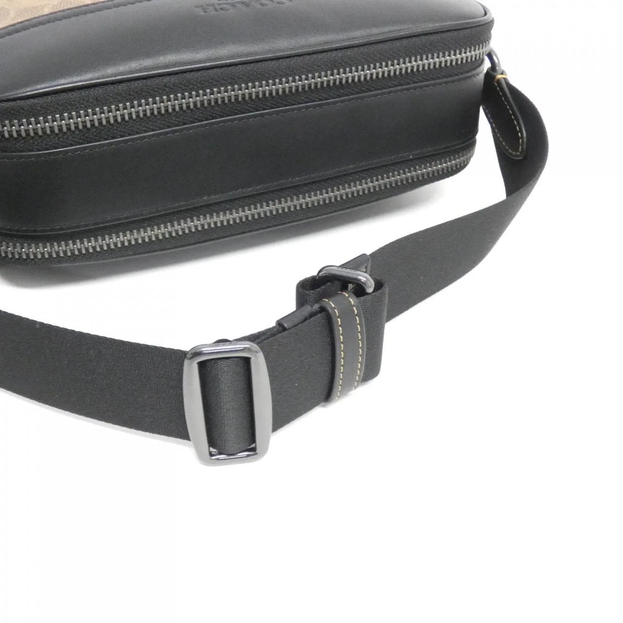 COACH CV921 肩背包 帆布 黑色 帆布 新品 - 縮圖 5