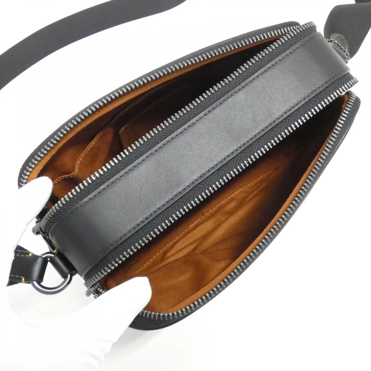 COACH CV921 肩背包 帆布 黑色 帆布 新品 - 縮圖 6