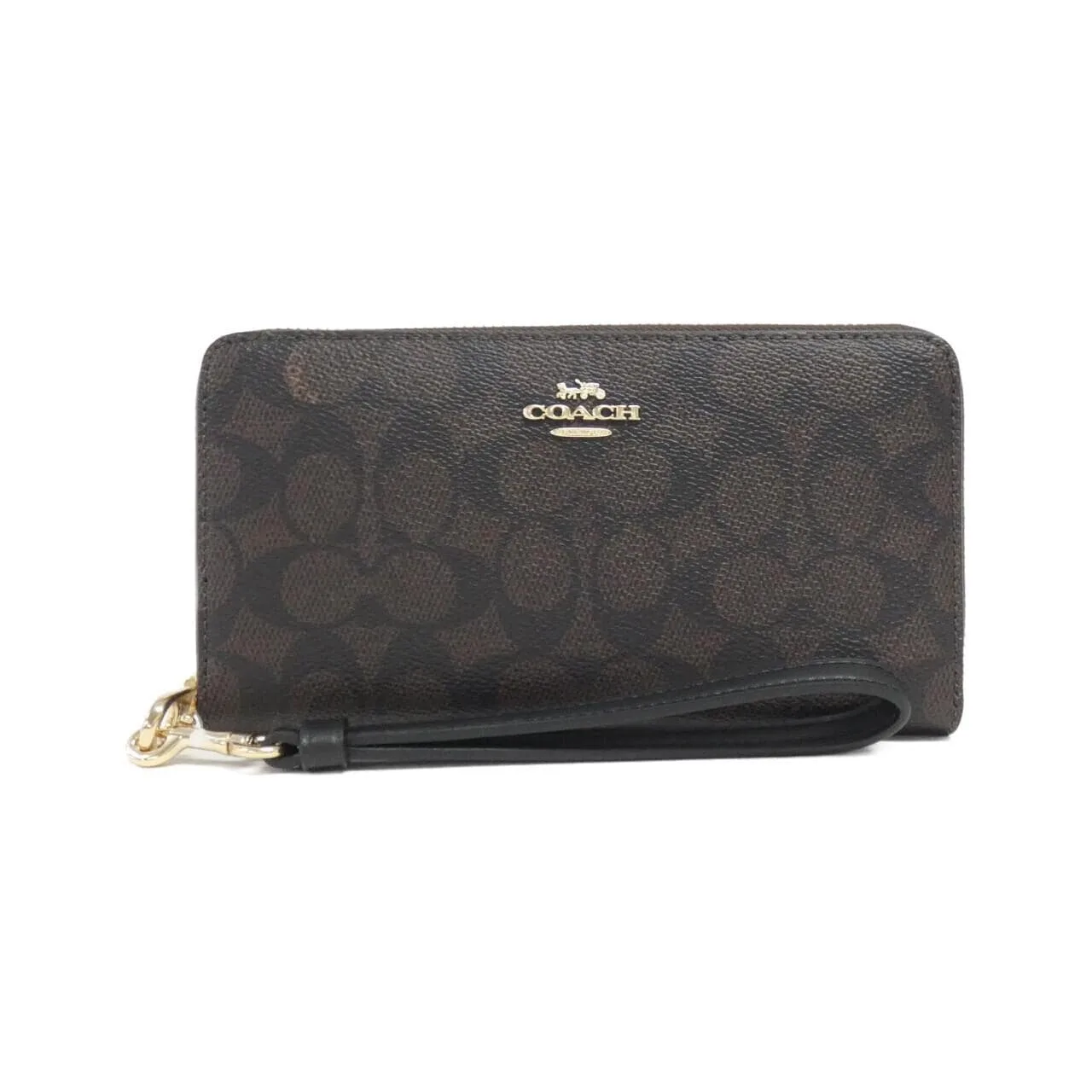 COACH CW778 銀包 帆布 Black