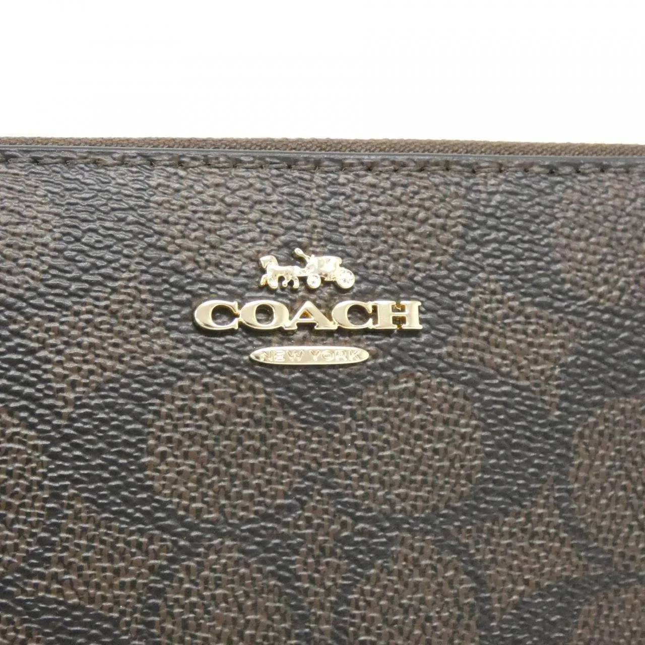 COACH CW778 銀包 帆布 黑色 帆布 新品 - 縮圖 4