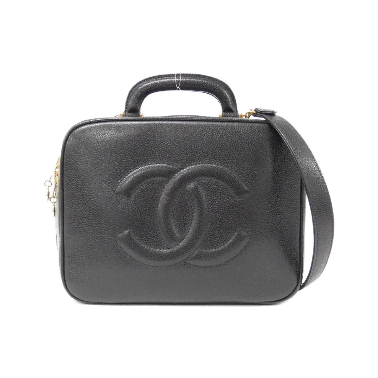 CHANEL 07061 Handbag Grained Calfskin