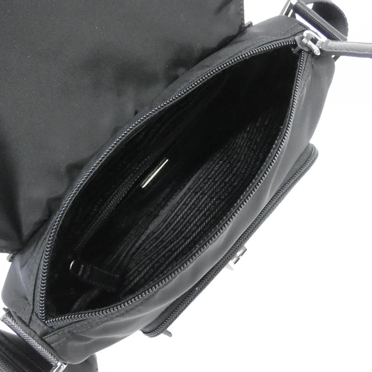 PRADA 1BD994 肩背包 黑色 新品 - 縮圖 6