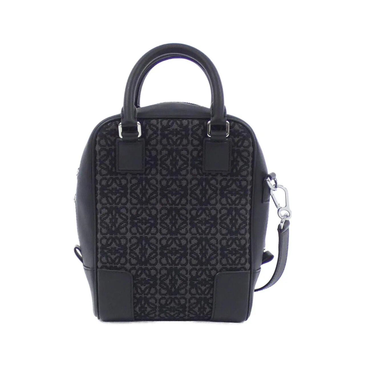 LOEWE Amazona B039L51X02 Handbag Canvas Black Canvas Rank A - Thumbnail 2