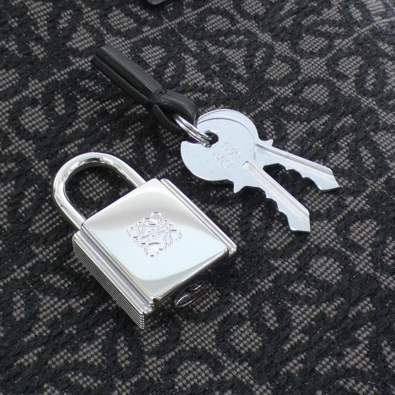 LOEWE Amazona B039L51X02 Handbag Canvas Black Canvas Rank A - Thumbnail 4