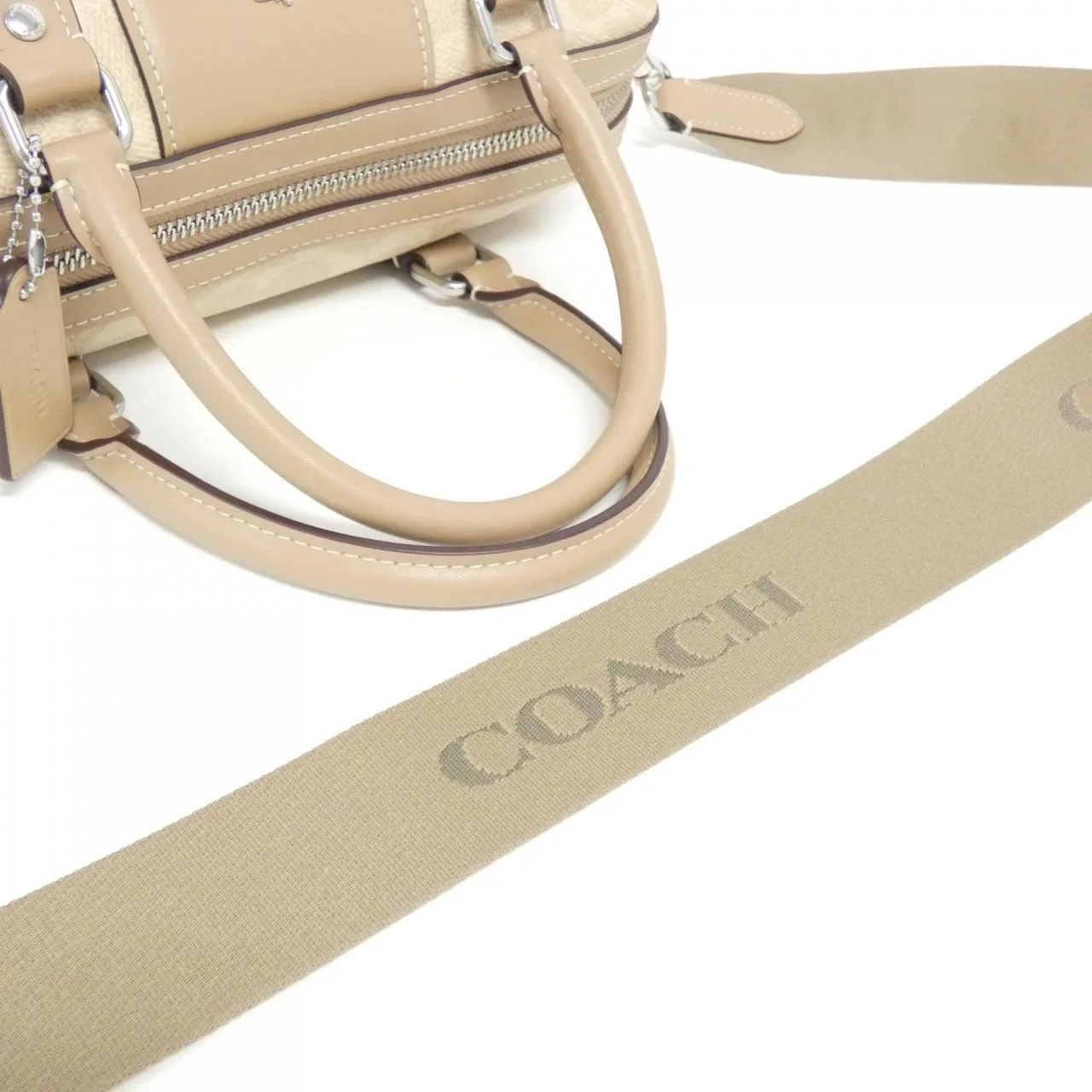 COACH CW376 Boston Canvas Black Canvas - Thumbnail 4