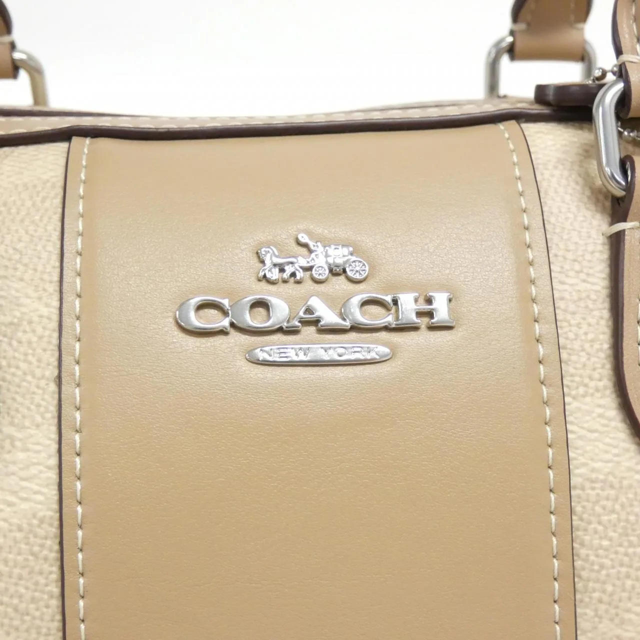 COACH CW376 Boston Canvas Black Canvas - Thumbnail 5