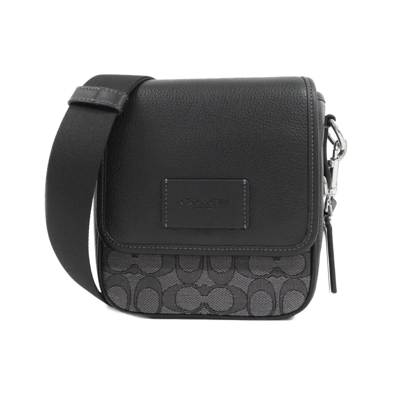 COACH CO915 Shoulder Canvas Black