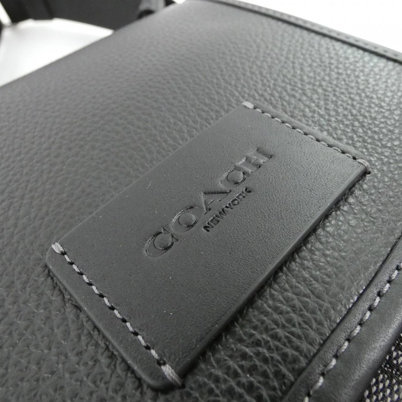 COACH CO915 Shoulder Canvas Black Canvas - Thumbnail 4