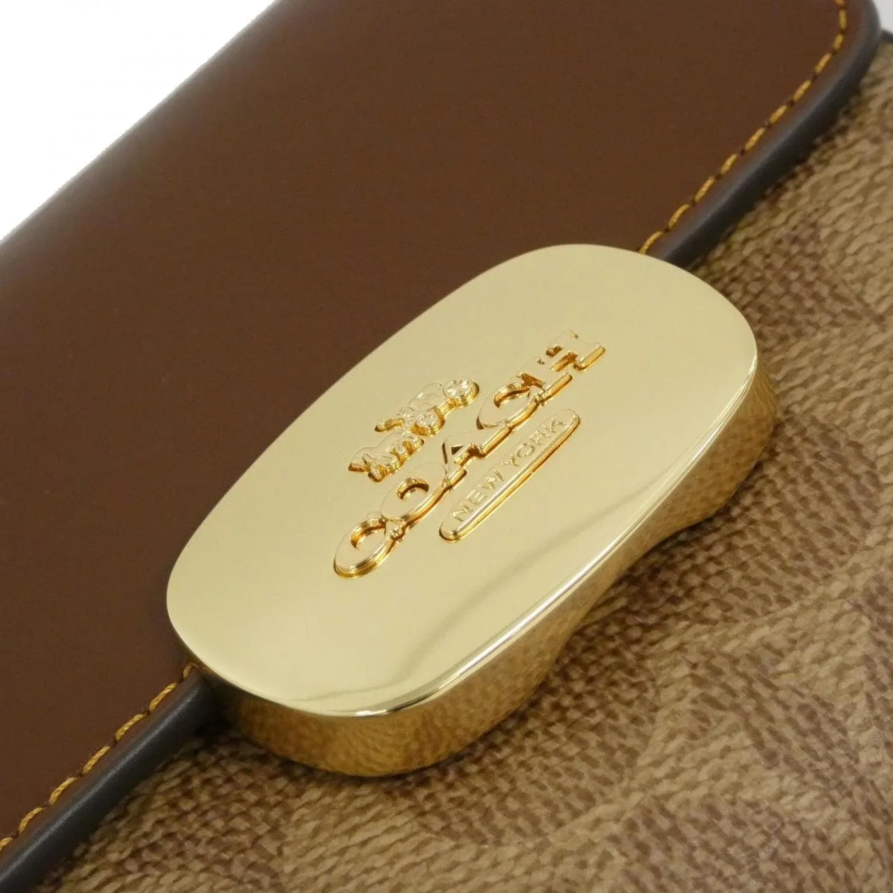 COACH CW801 Wallet Canvas 黑色 帆布 新品 - 縮圖 3