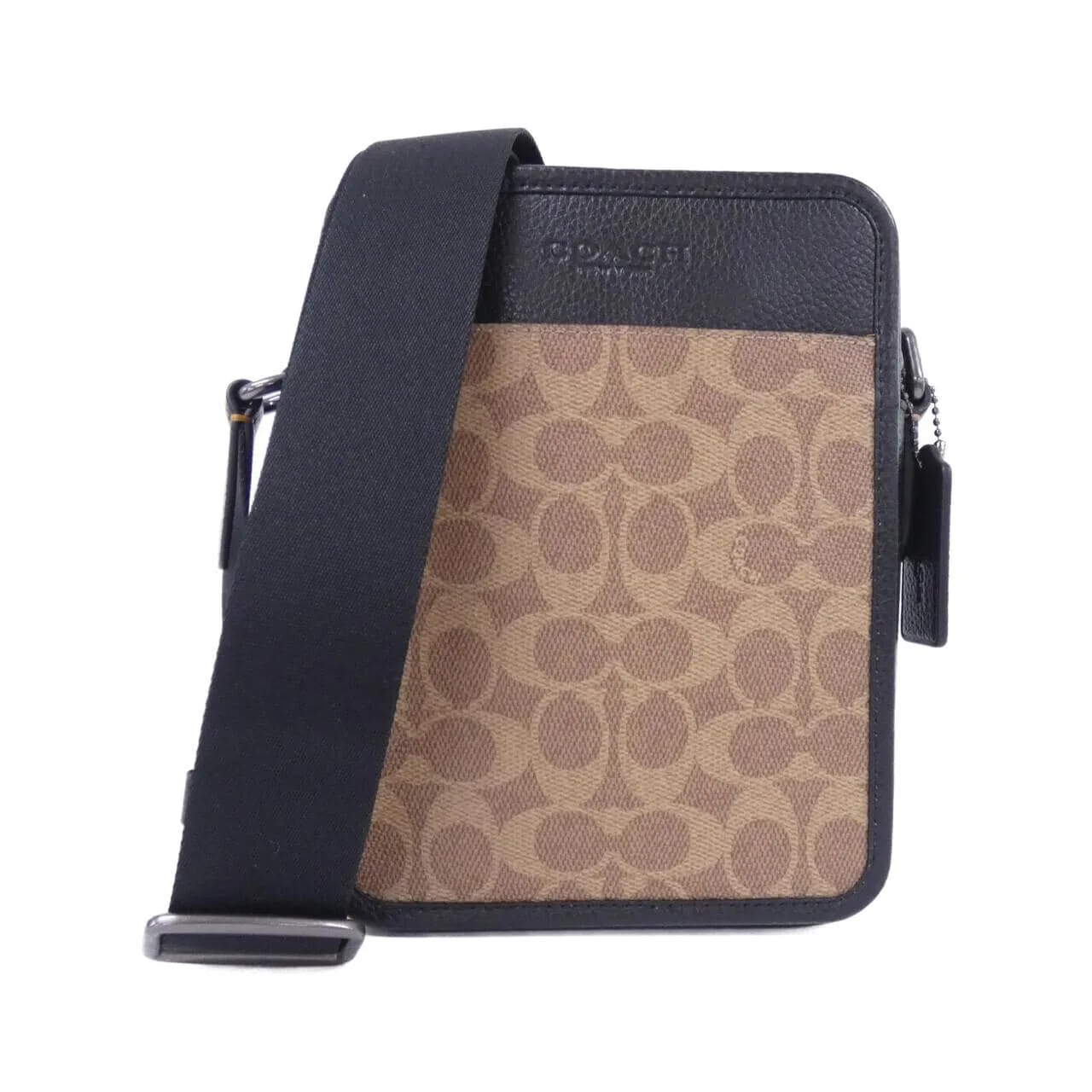 COACH CAT78 肩背包 帆布 Black