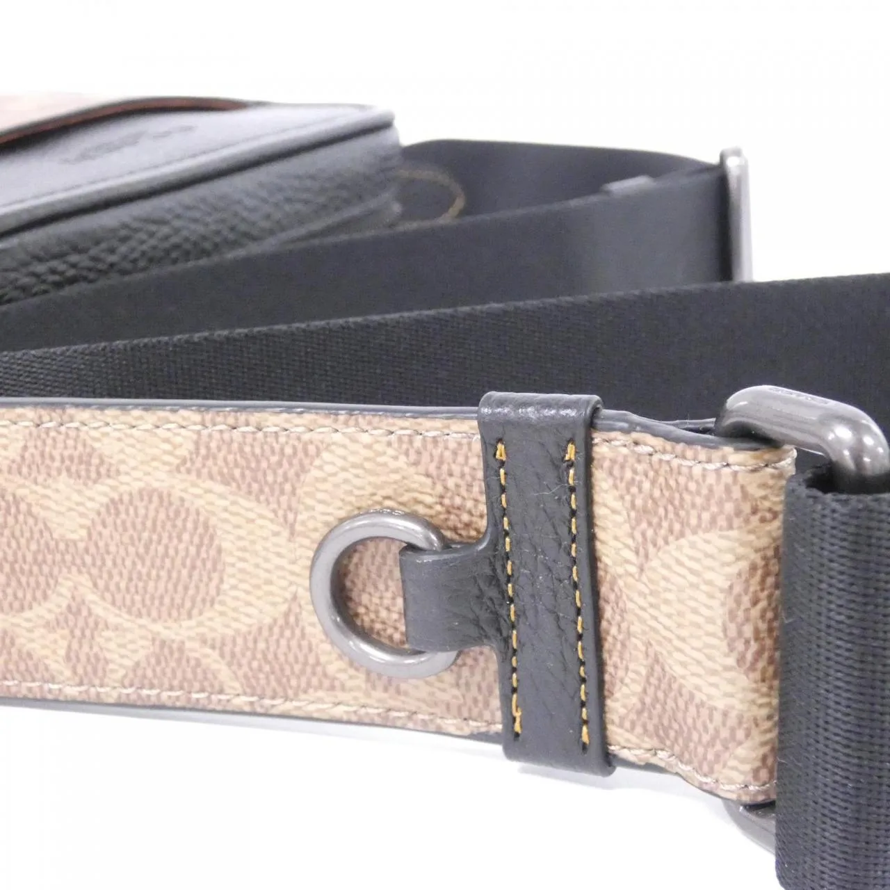 COACH CAT78 肩背包 帆布 黑色 帆布 新品 - 縮圖 5