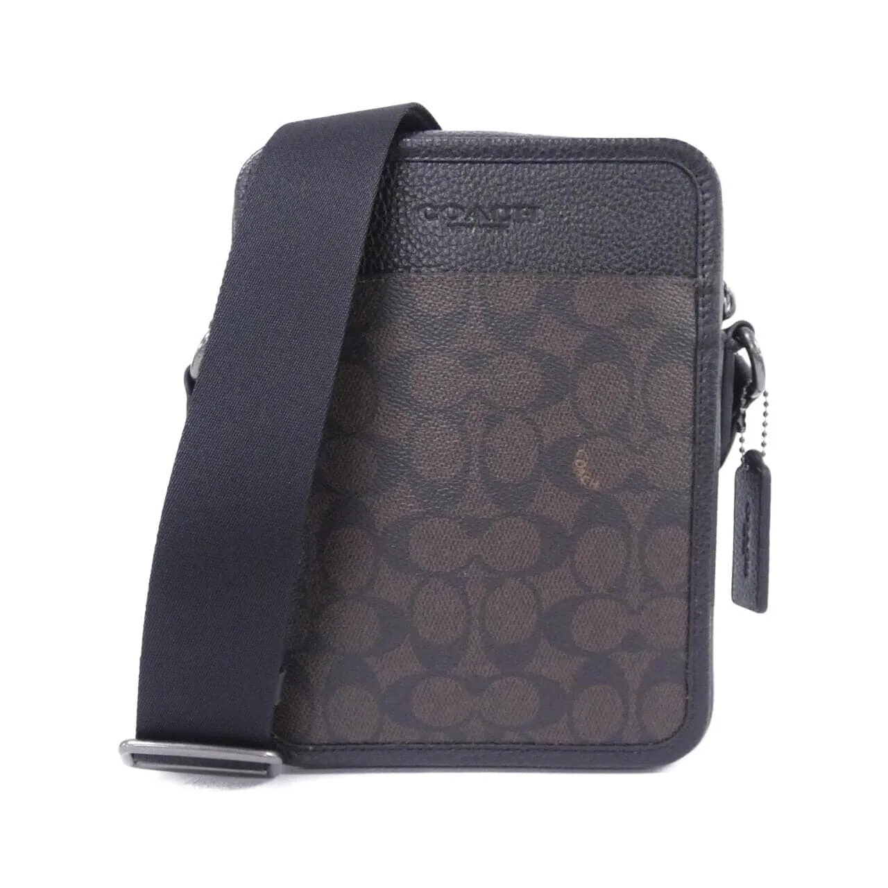 COACH CAT78 肩背包 帆布 Black