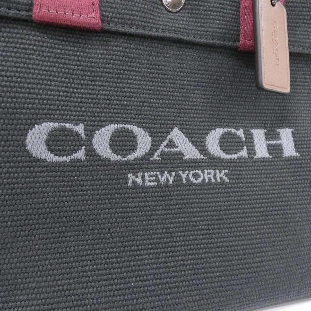 COACH CU299 手提包 帆布 黑色 帆布 新品 - 縮圖 4