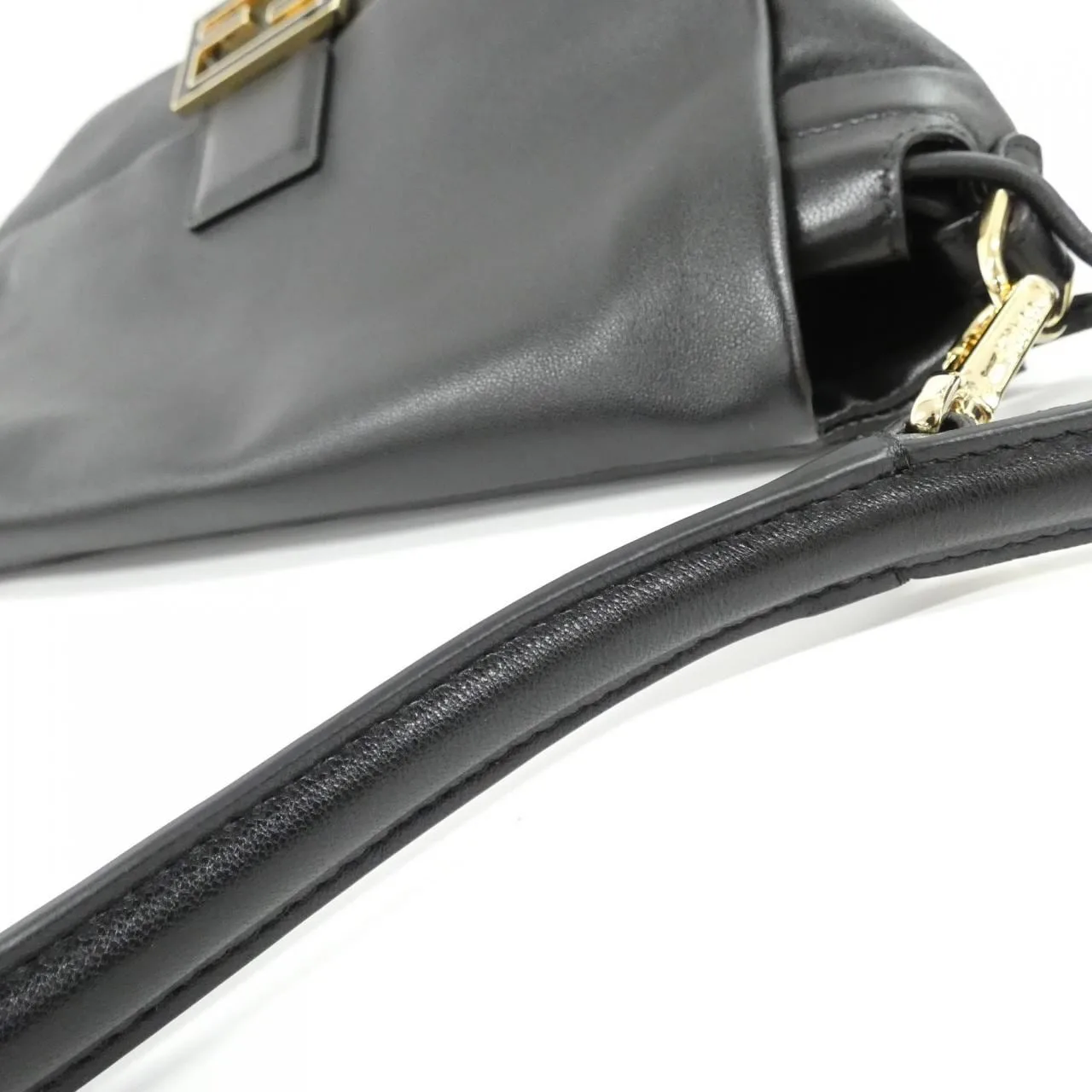 FENDI Baguette 8BR834 AQ0D Shoulder Leather 黑色 皮革 新品 - 縮圖 5