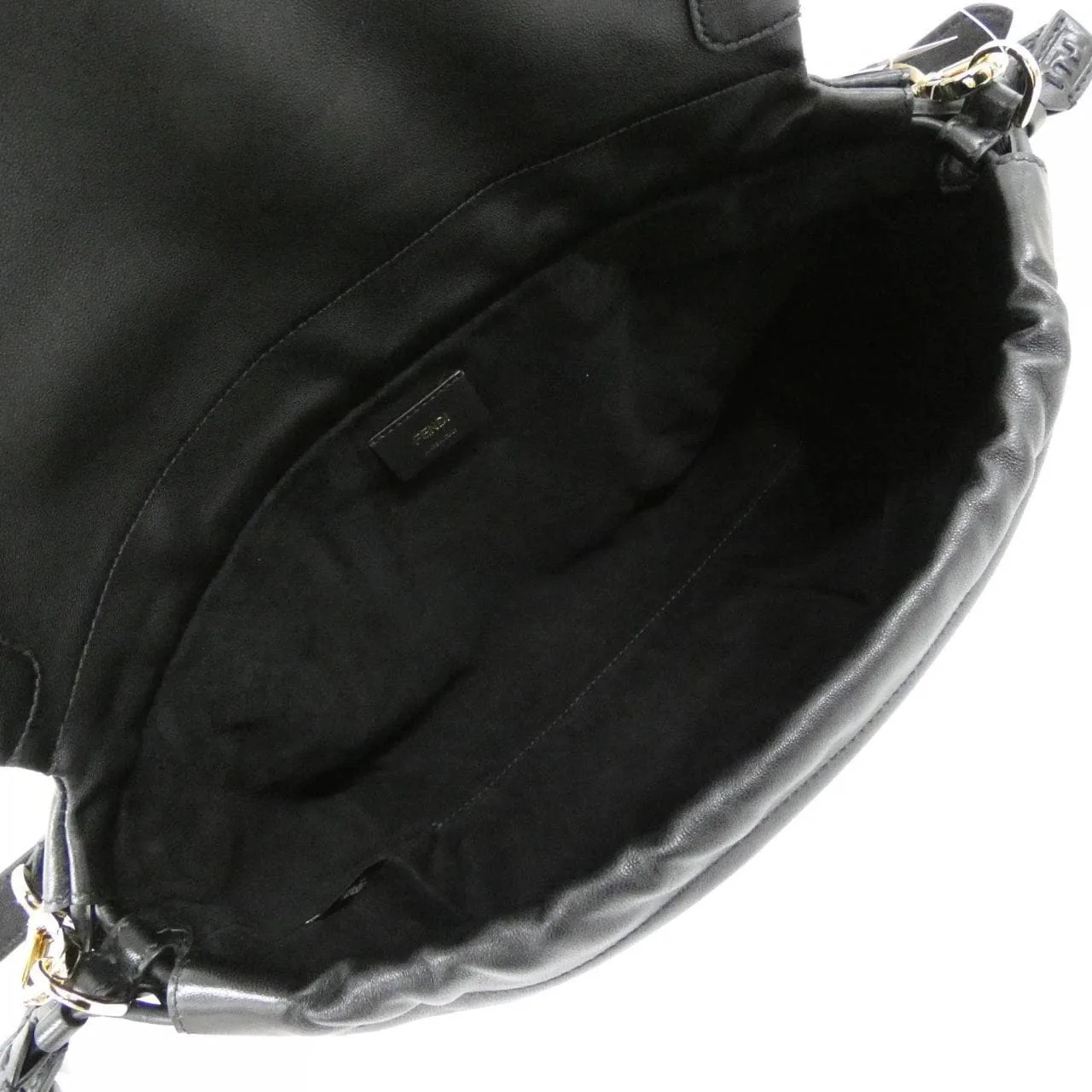 FENDI Baguette 8BR834 AQ0D Shoulder Leather 黑色 皮革 新品 - 縮圖 6