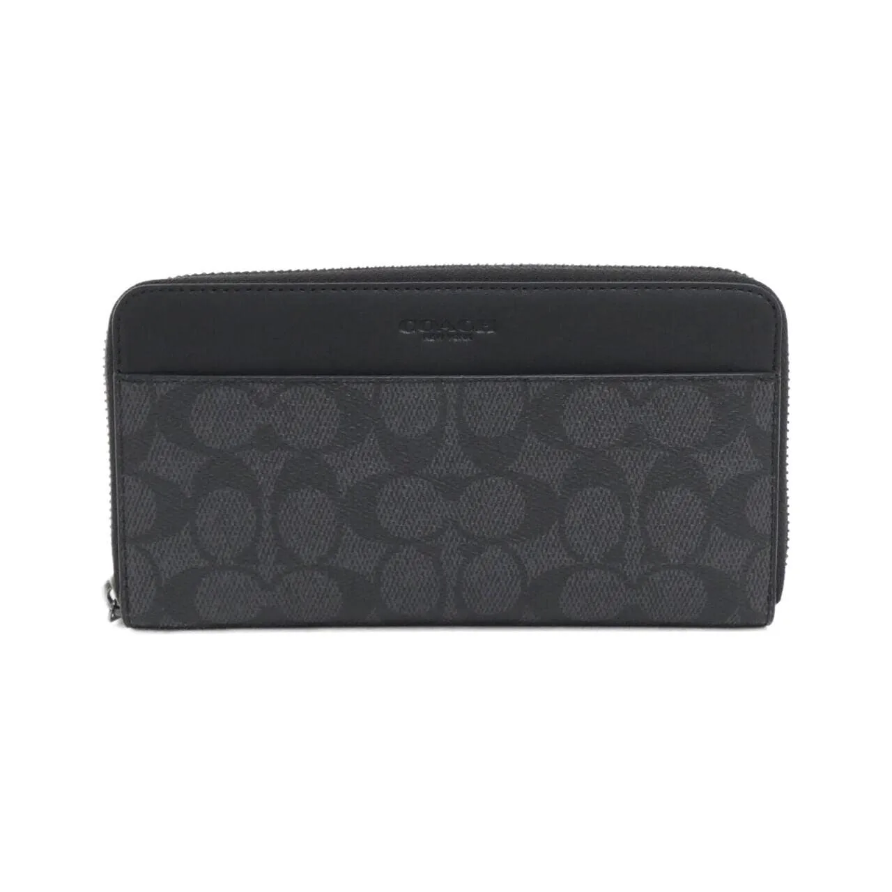 COACH CY405 銀包 帆布 Black