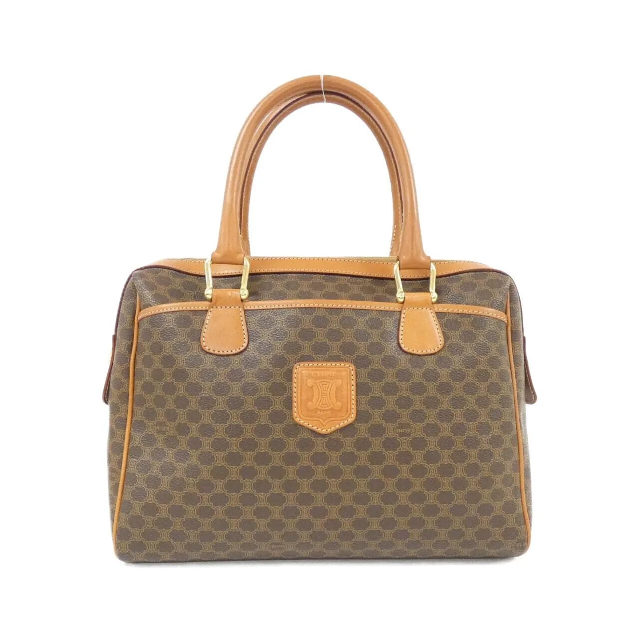 CELINE Boston Canvas Brown