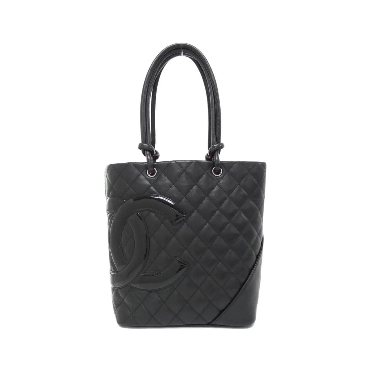 CHANEL Cambon 25167 Handbag Patent Leather